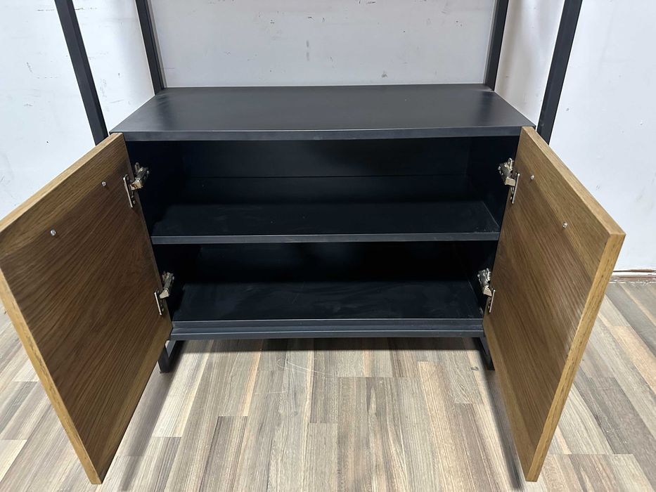 PRODUS NOU; Biblioteca cu cadru metalic si rafturi; Dulap cu polite