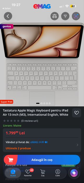 Oferta !! Ipad  Air Magic Keyboard SIGILATA ! Pret mic !