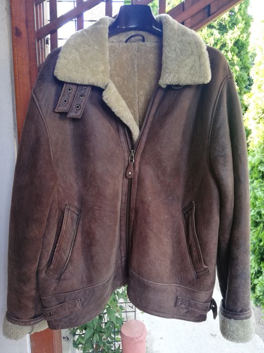 Geaca piele naturala și blana Trapper Xl