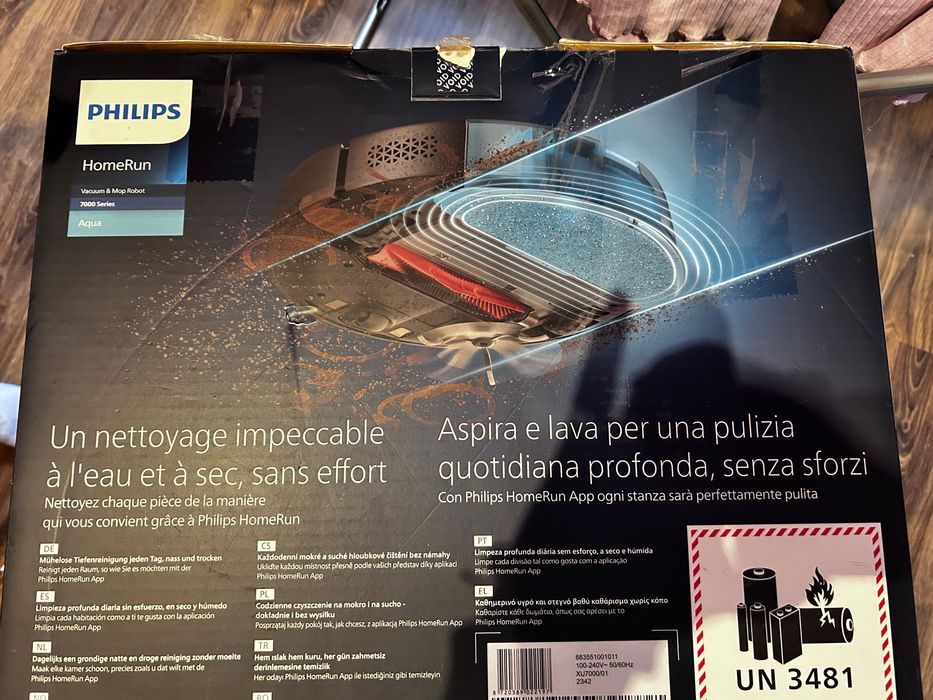 Робот прахосмукачка  PHILIPS HomeRun Vacuum & Mop Robot 7000