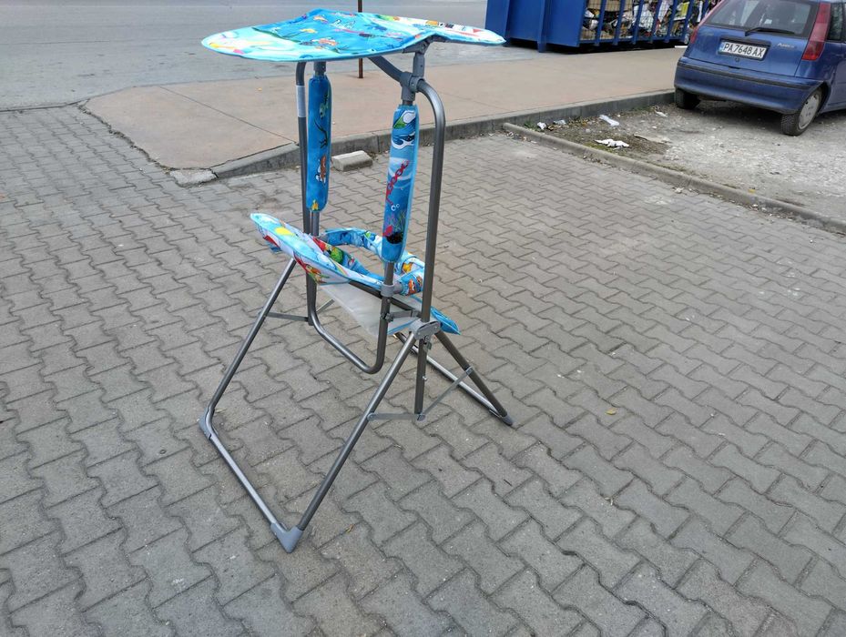 MONI Градинска люлка със сенник FUNNY син