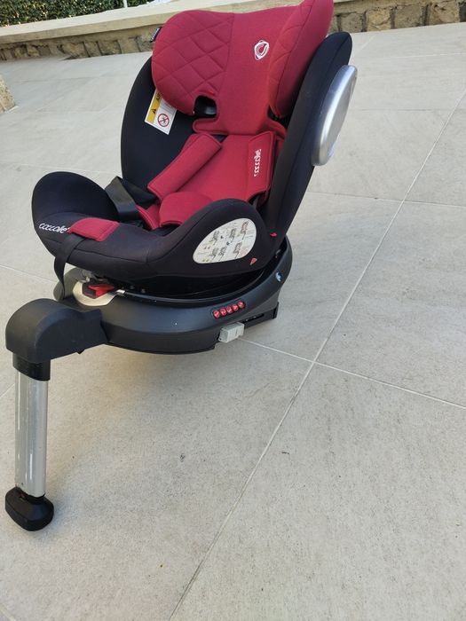 Scaun auto rotativ, Coccolle Vigo, 40-150 cm, Poppy Red