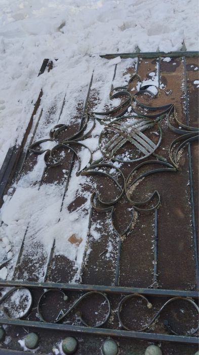 Ворота с колиткой бу