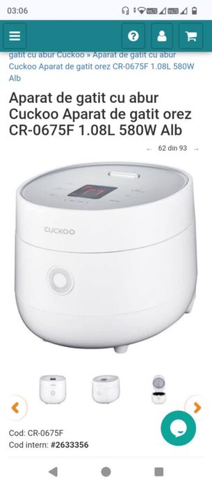 Aparat de gătit mâncare