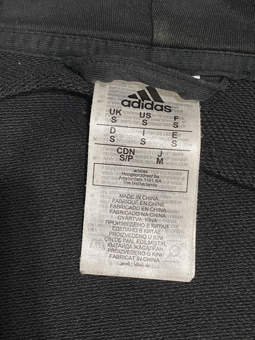 Adidas зип худи черное
