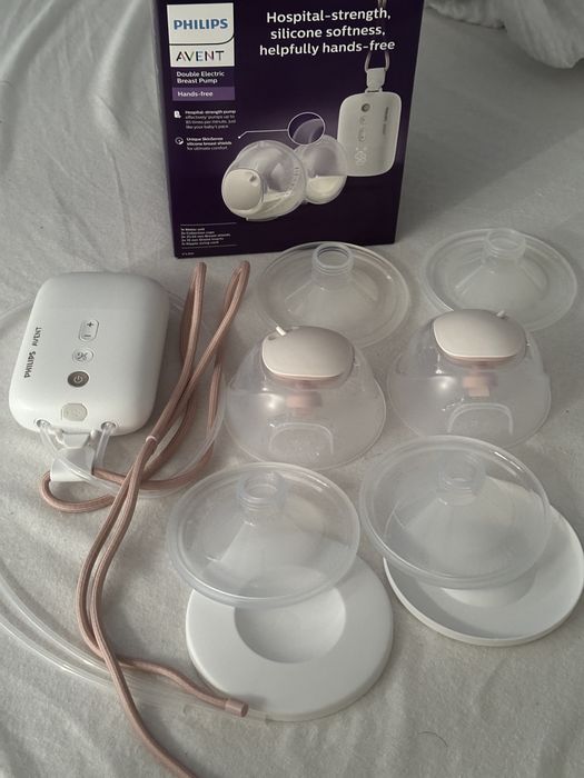 Vând pompă de sân electrică dublă Philips Avent Hands-Free.