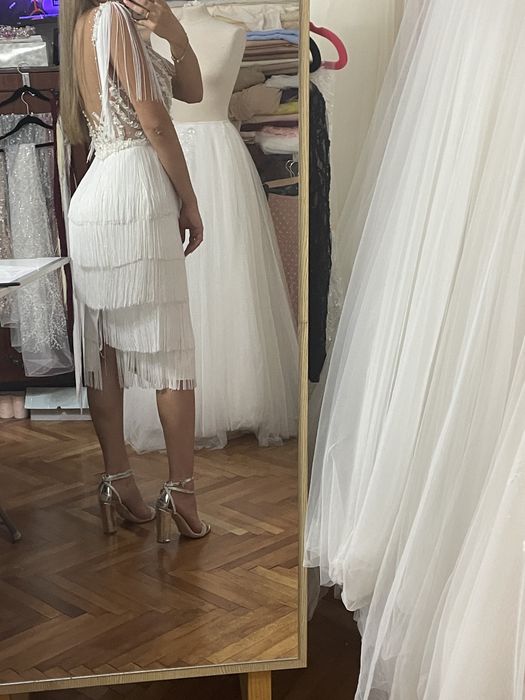 Vând rochie alba cununie