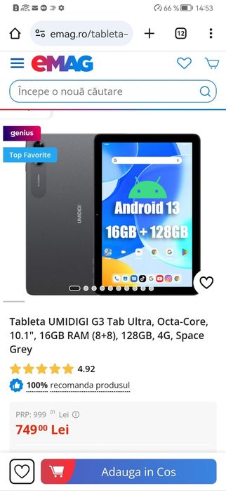 Tableta Umidigi G3 Tab Ultra Dual Sim