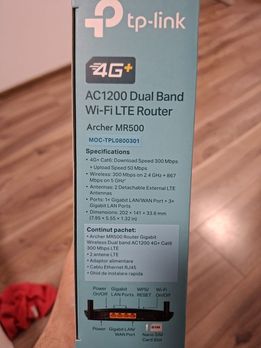 Router/modem TP Link Archer MR500 Gigabit