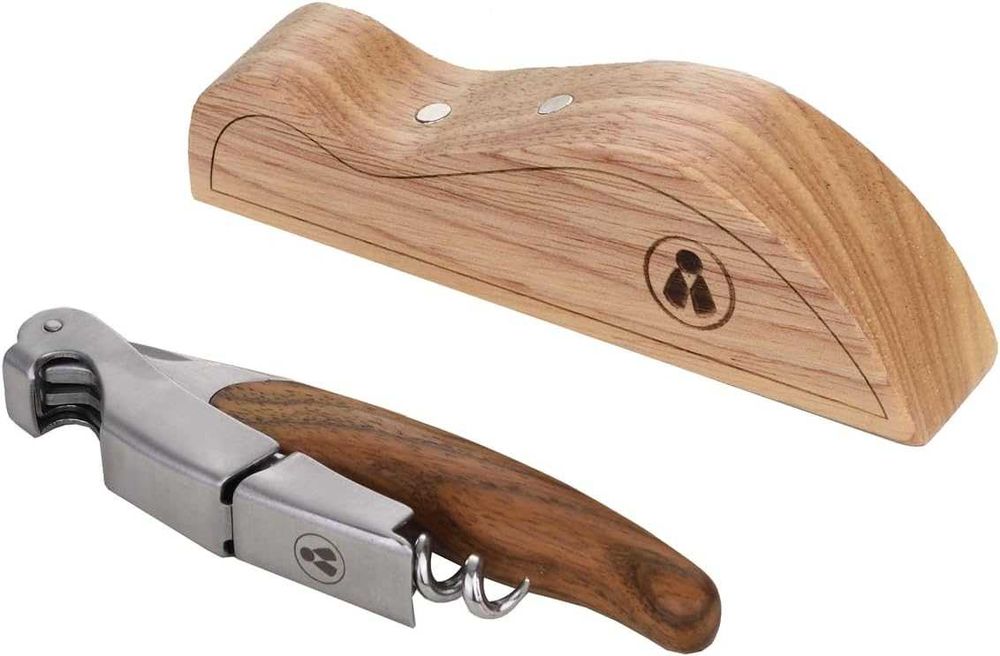 Тирбушон, Стойка, Дърво, Сомелиер, Laguiole Heritage, Saddle Brown