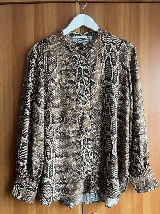 Bluza fina, subtire si eleganta imprimeu crocodil Mango