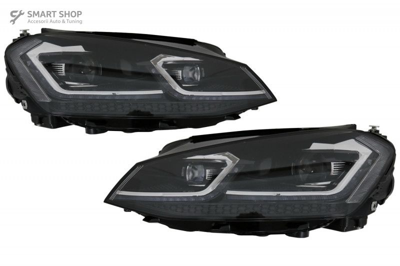 Bara Fata cu Faruri LED Bi-Xenon Look cu Semnal Dinamic VW Golf VII 7