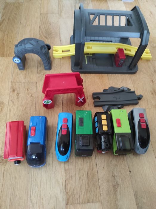 Trenuleț sine lemn și accesorii 14 kg