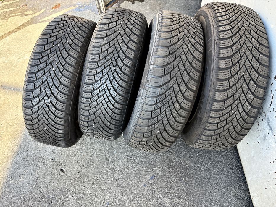 4бр почти нови зимни гуми с  джанти  215/65 R16 цола от Vw Tiguan 5x112 Volkswagen