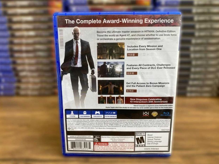 Hitman Definitive Edition PS4/PS5 Хитман Пс4 Большой Выбор Игр