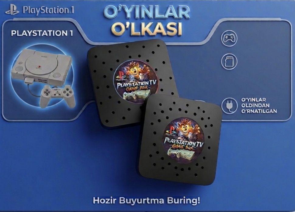 Playstation TV - PSX ўйинларини соғинганлар ва Playstation 1 ишқибозла
