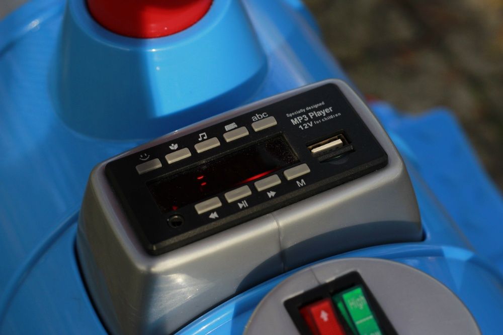 Trenulet electric pentru 2 copii Hollicy SX1919 cu Bluetooth #Blue