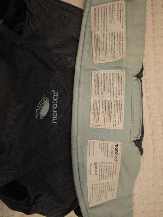 Ергономична раница за бебе 0+ Manduca Twist Grey/Mint