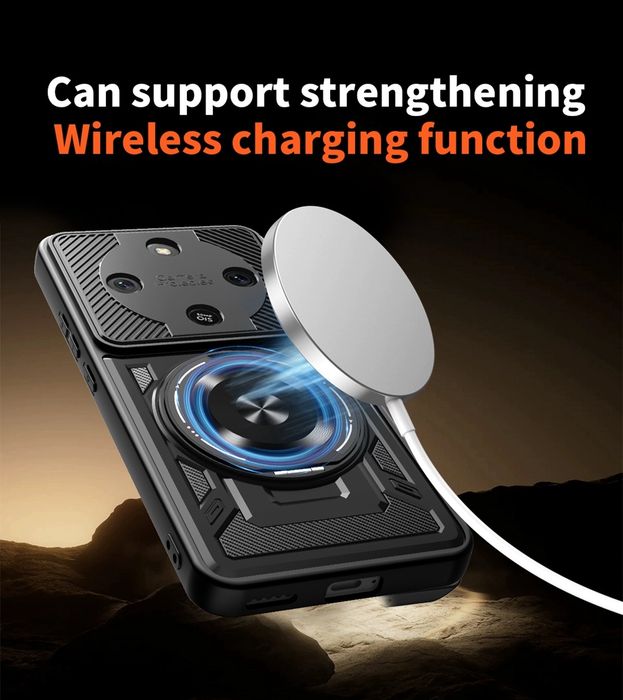 Honor Magic 8 Lite / RUGGED MAGSAFE Удароустойчив кейс с пръстен