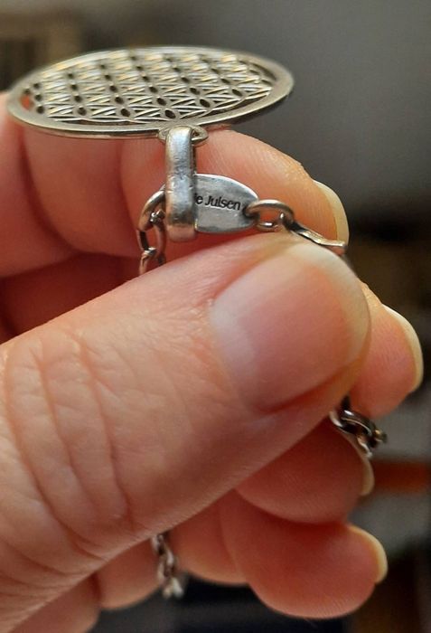 Lanț cu medalion(argint) Floarea vieții