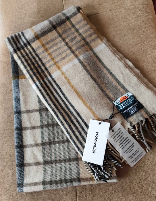 Нов дамски шал от камилска вълна и кашмир в стил Burberry