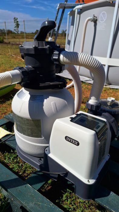 Intex Prism Frame 457×122 .Folosit 3 veri.