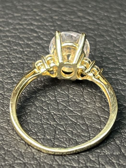 Златен пръстен венчална халка кубичен циркон ЧИСТО НОВ gold zlato halk