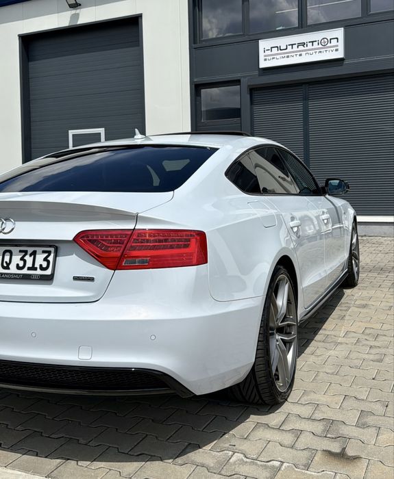 Audi A5 Competition • Quattro • Distronic • Trapă • alb perlat • 2.0 TDi - 190 CP • 06.2015