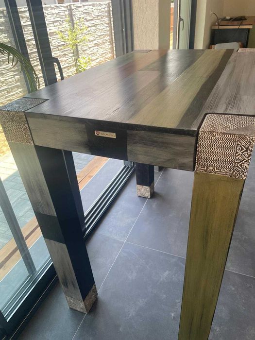 Masa de bar Goa, lemn de mango , 110x105x70 cm