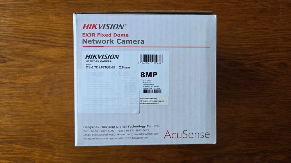 Cameră Supraveghere IP 8MP Hikvision DS-2CD2183G2-IU
