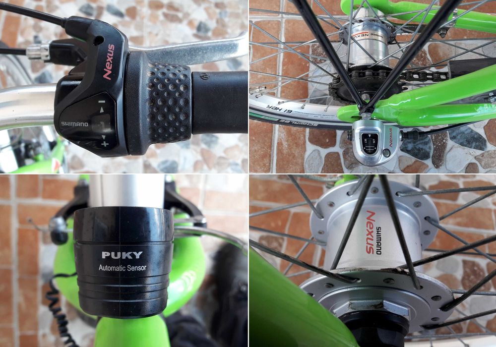 Bicicletă copii 20’ PUKY Crusader 20-3 ALUMINIU light – verde/roșu