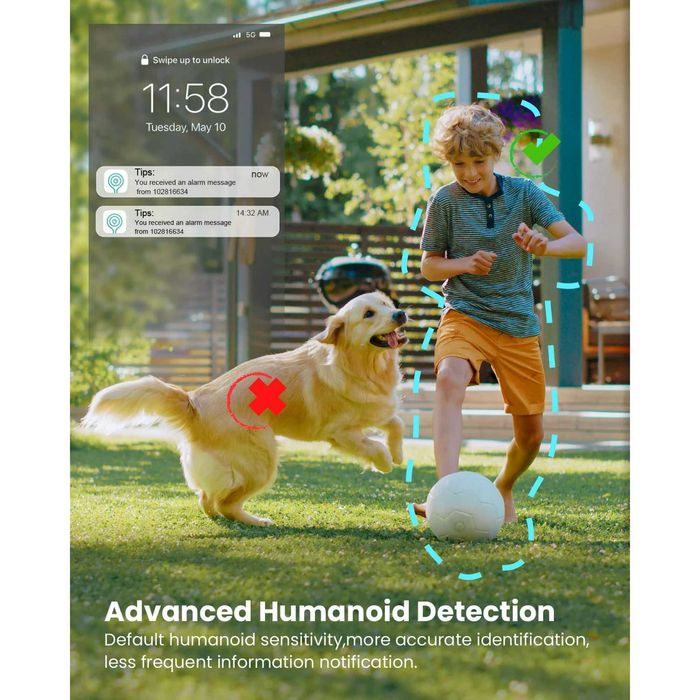 Безжична камера с акум. батерия ZS-GQ1 , ieGeek 2K 3MP