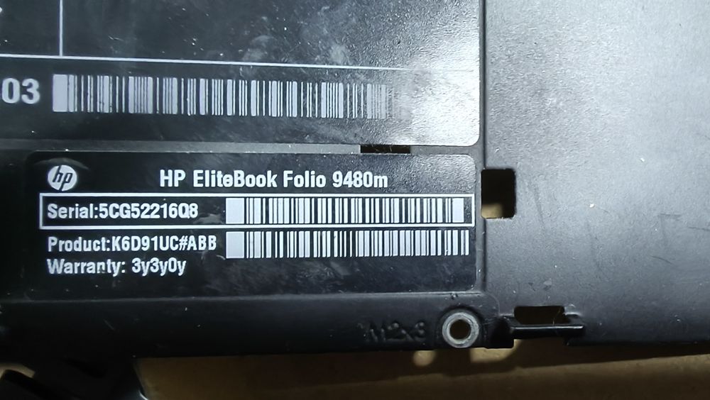 Dezmembrez HP Elitebook folio 9480m
