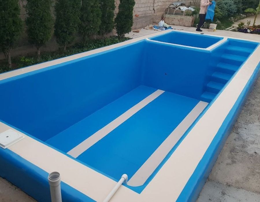 Бассенлар учун тент банер установка