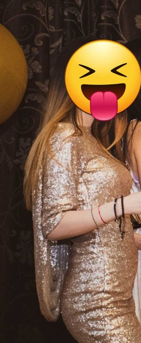 Rochie paiete "gold"