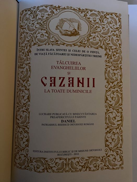 Cazania ( București 2014  )