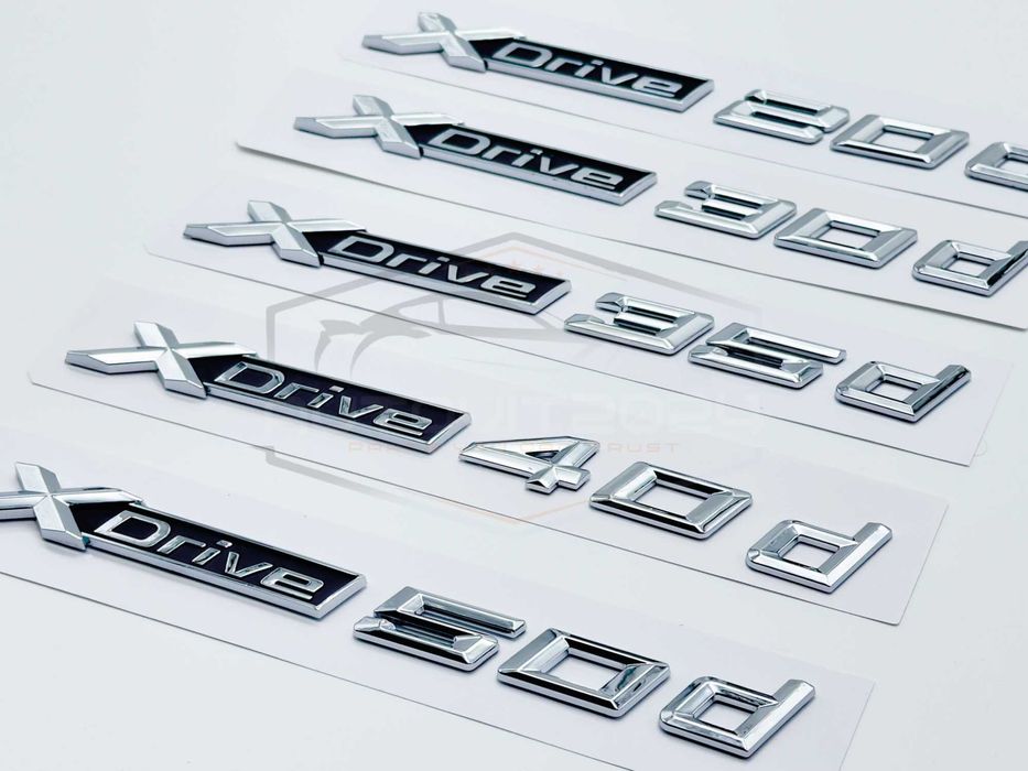 BMW БМВ емблеми баджове XDrive 20d, 30d, 35d, 40d, 50d