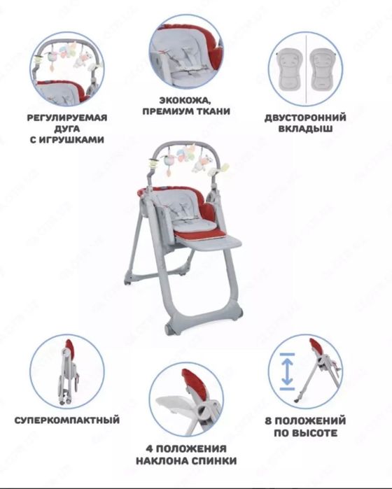 Детский стульчик Chicco polly