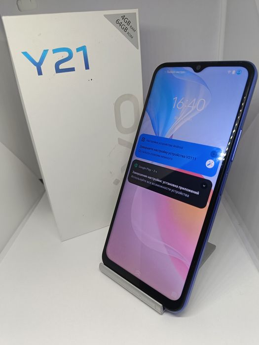 Vivo Y21 64gb с коробкой