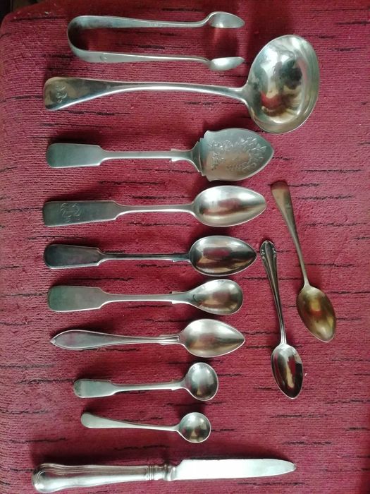 Чинии от порцелан и керамика, кристална ваза, лъжици