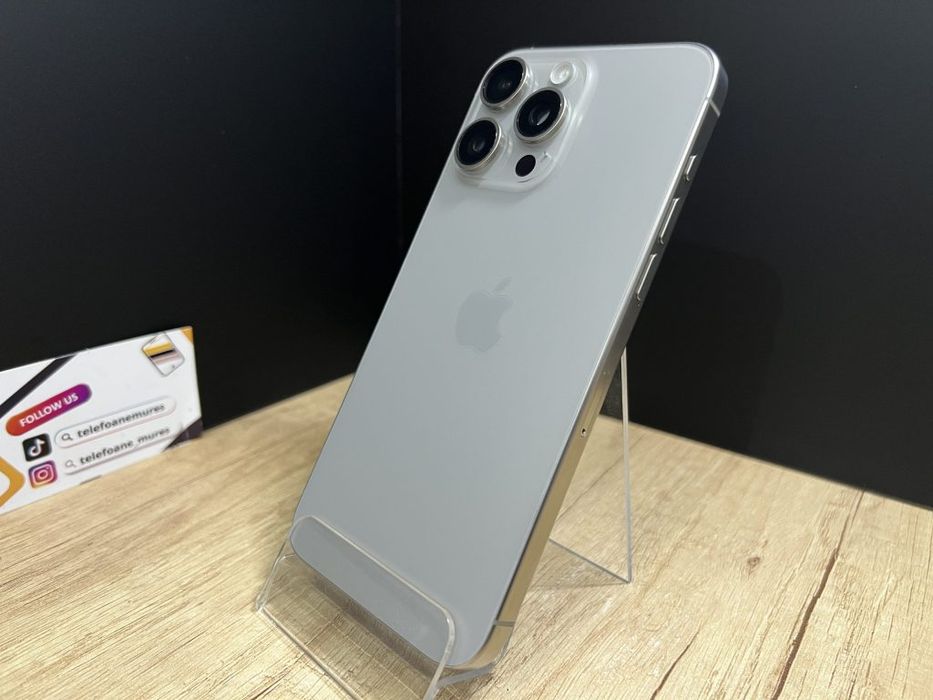 Iphone 15 Pro Max 256Gb Natural Titanium Second-Hand 3 ani garanție, T