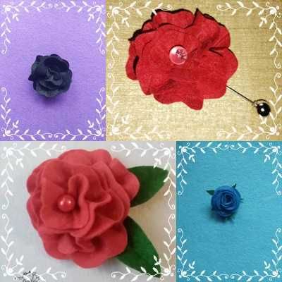 Брошки, фиби и колиета ръчно изработени