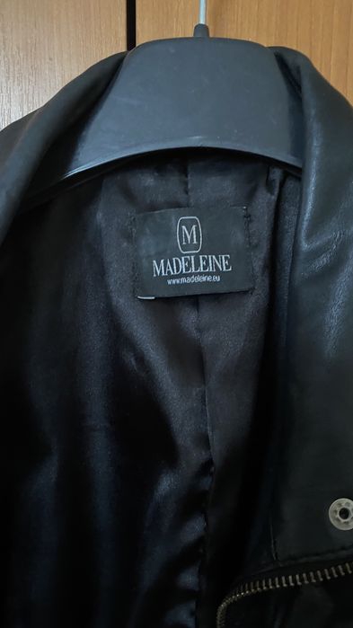 Pullover negru piele