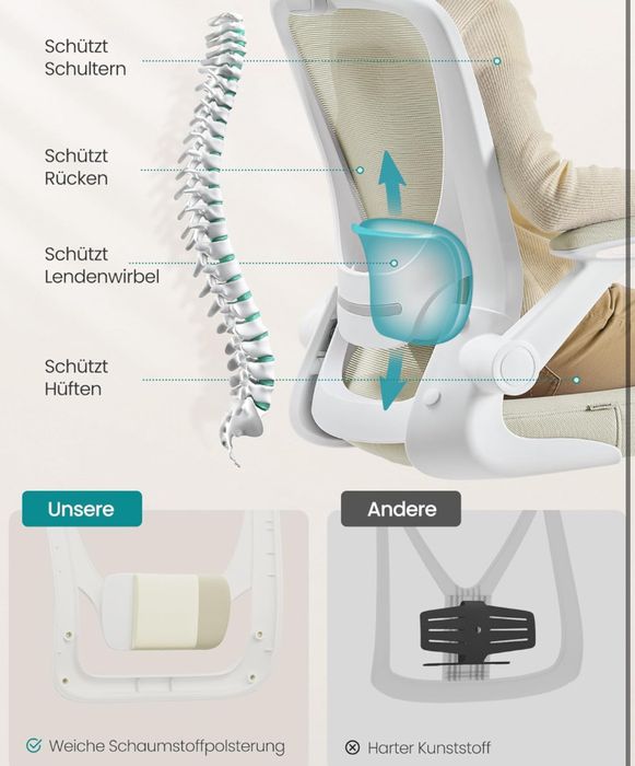 Ергономичен офис стол SONGMICS