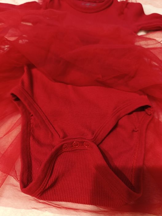 Rochie roșie fetițe 92