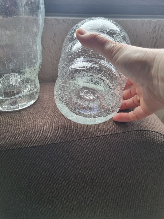 Стъклена  кашпа за орхидея