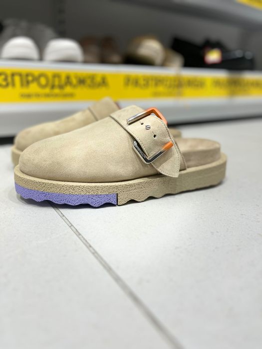 off-white spongesole clogs