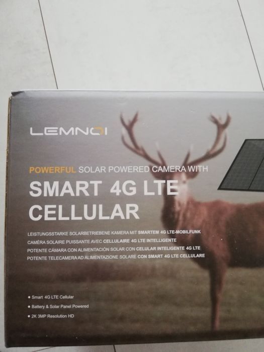 Camera supraveghere exterior 4G LTE Lemnoi S72 2K Panou Solar Noua