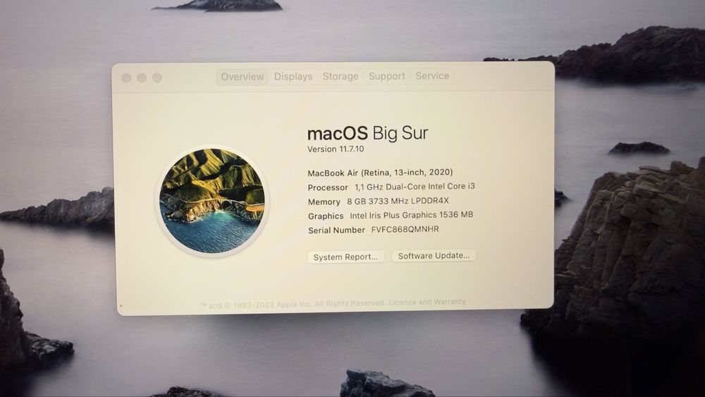 MacBook Air 13” M1 Pink 2020 M1 8GB RAM 256GB SSd