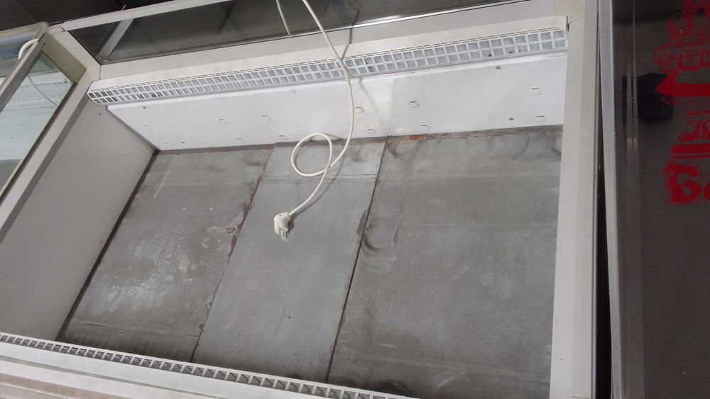 Горизонтальный открытый морозильник оборудование